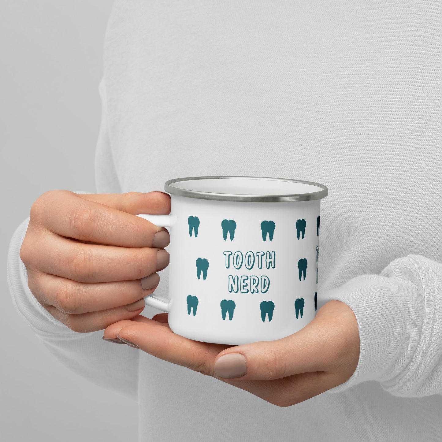 Tooth Nerd Enamel Mug