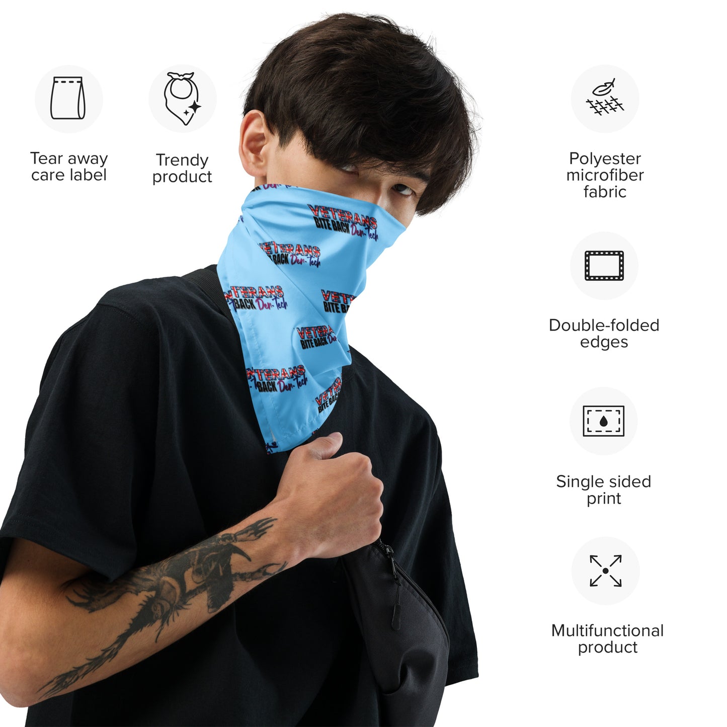 All-over print RAF bandana