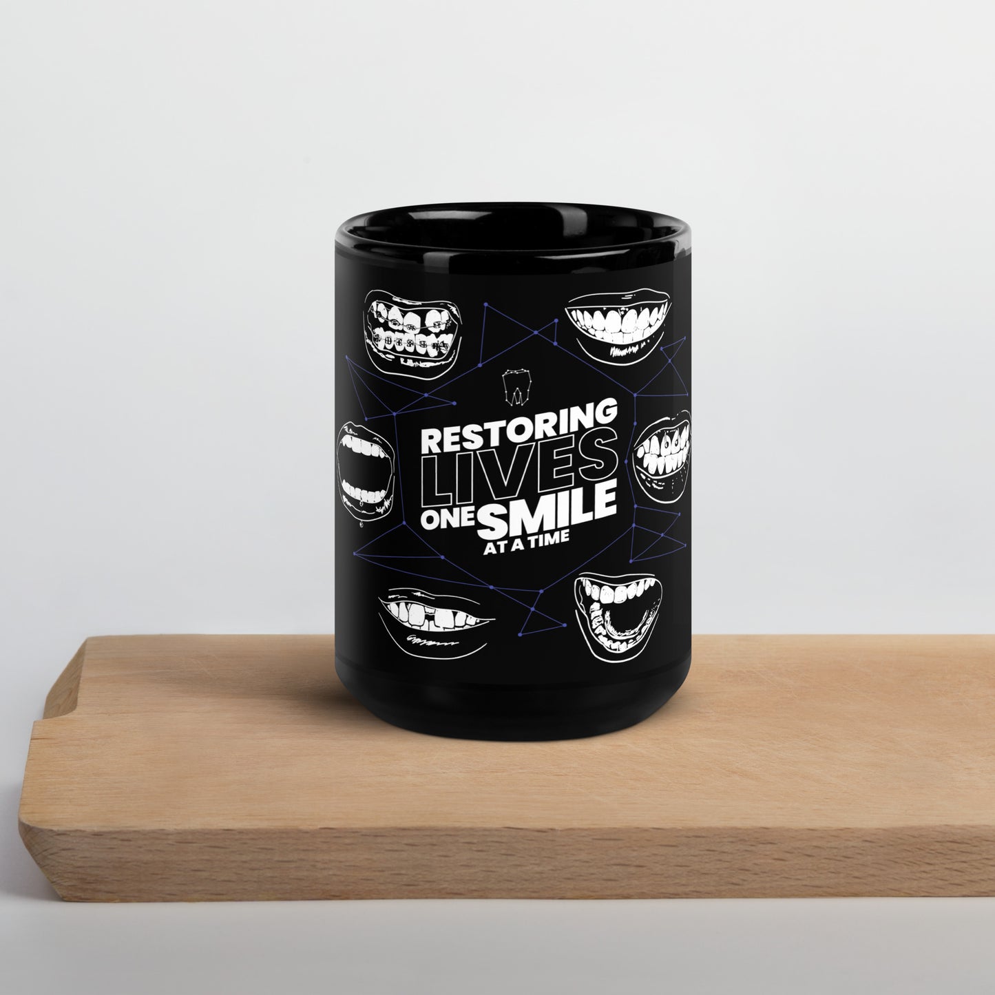 Nightshift Black Glossy Mug