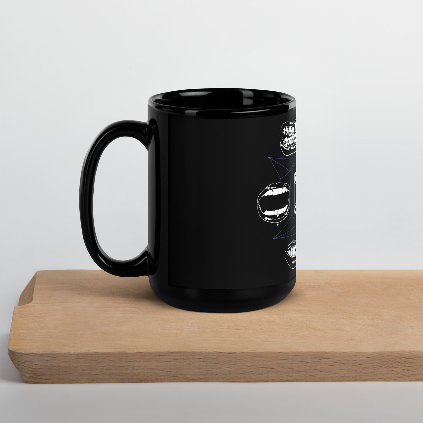 Nightshift Black Glossy Mug