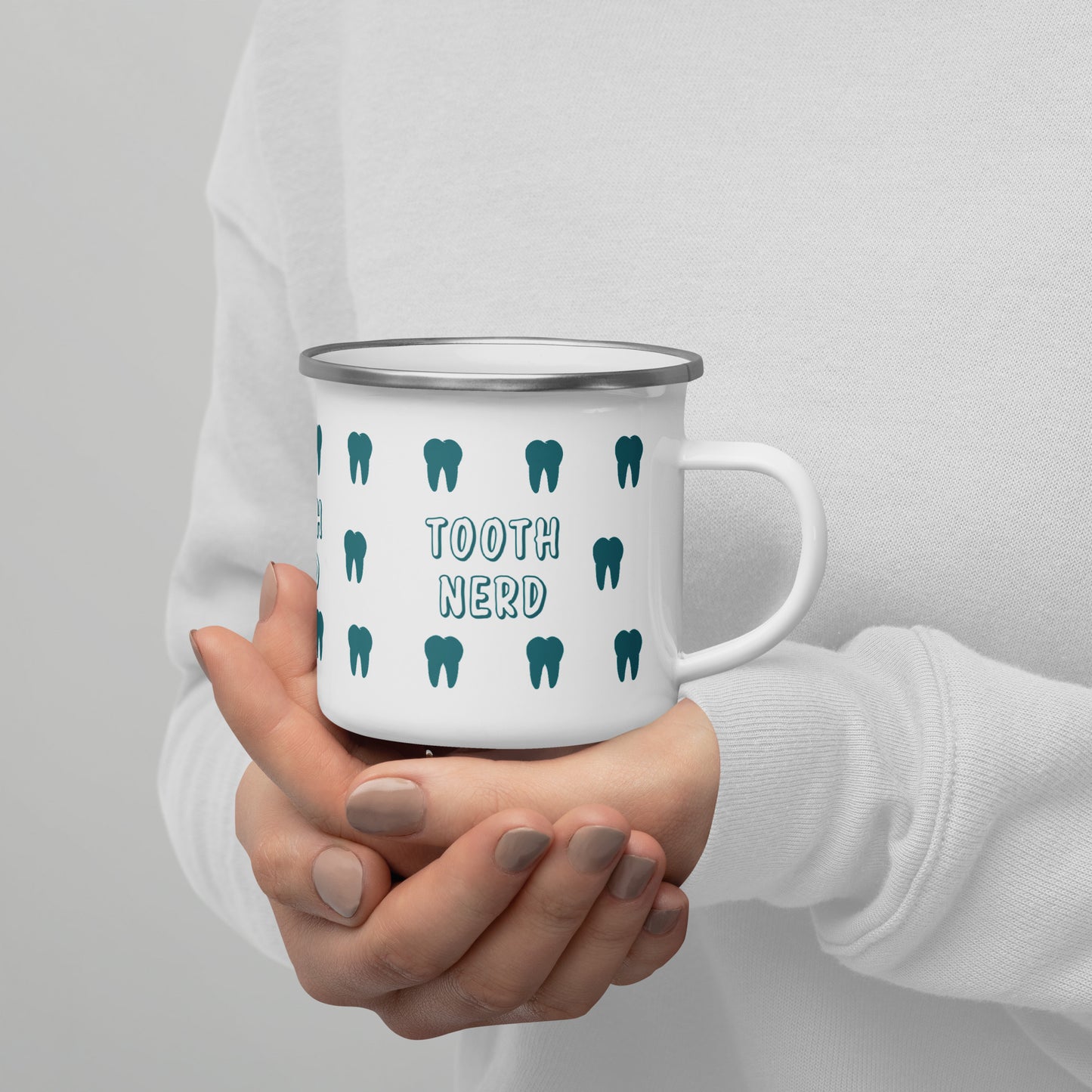 Tooth Nerd Enamel Mug