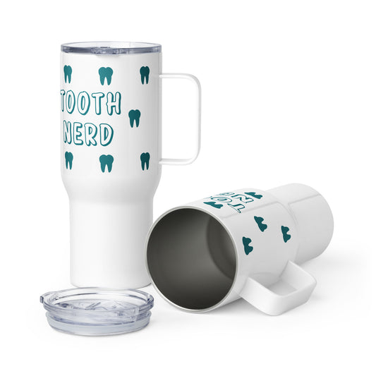 Tooth Nerd Travel mug with a handle